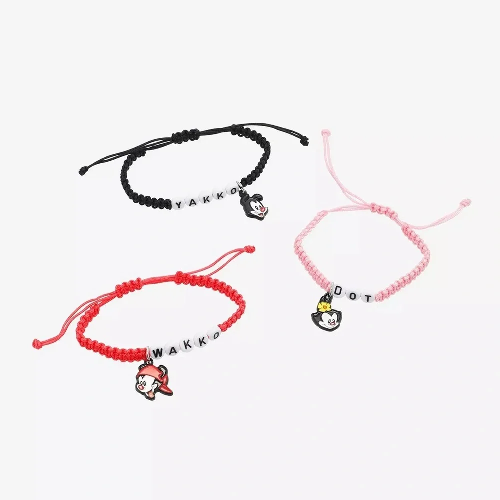 Animaniacs Cord Bracelets set of 3 NWT